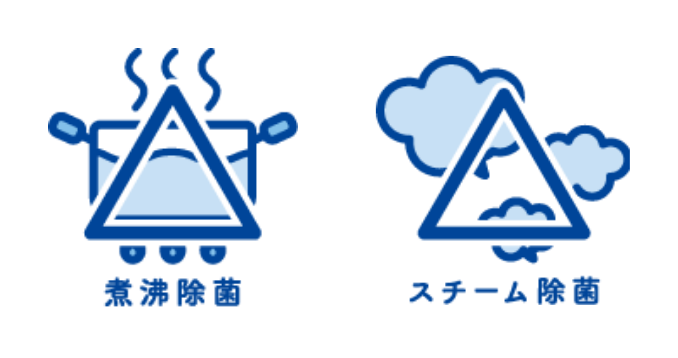 煮沸除菌 スチーム除菌
