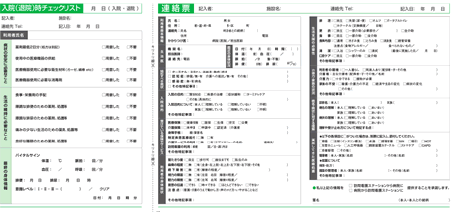 入院（退院）時チェックリスト